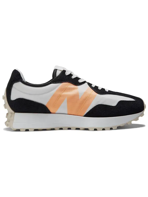 Кроссовки 327 New Balance — изображение 2 из 4, белый/оранжевый/черный