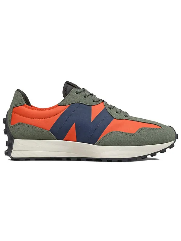 Кроссовки 327 New Balance — изображение 3 из 4, оранжевый/синий/серый