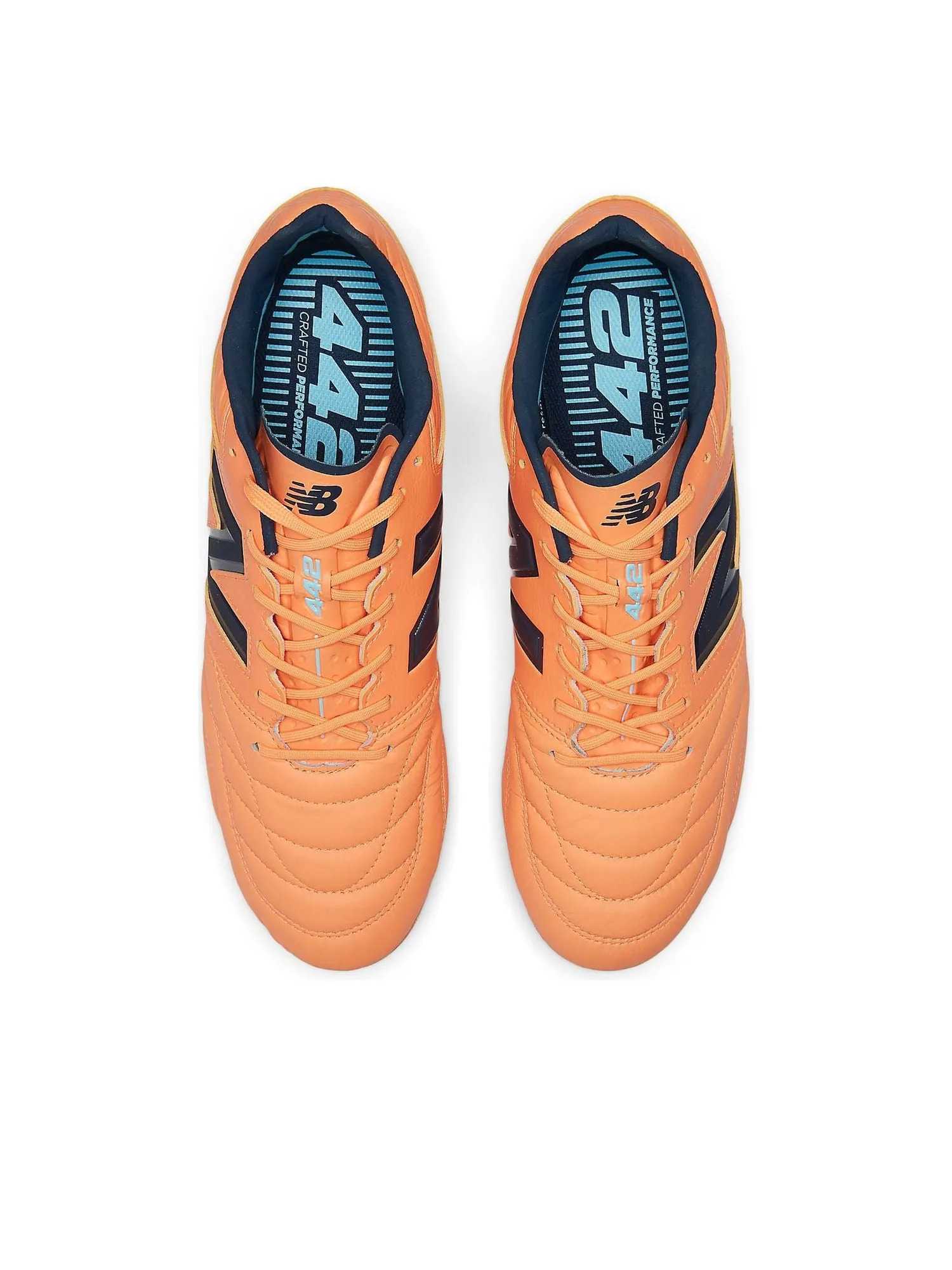 Кроссовки New Balance 442 Pro FG v2 FG 'Hot Mango NB Navy' — изображение 3 из 6, темно-синий
