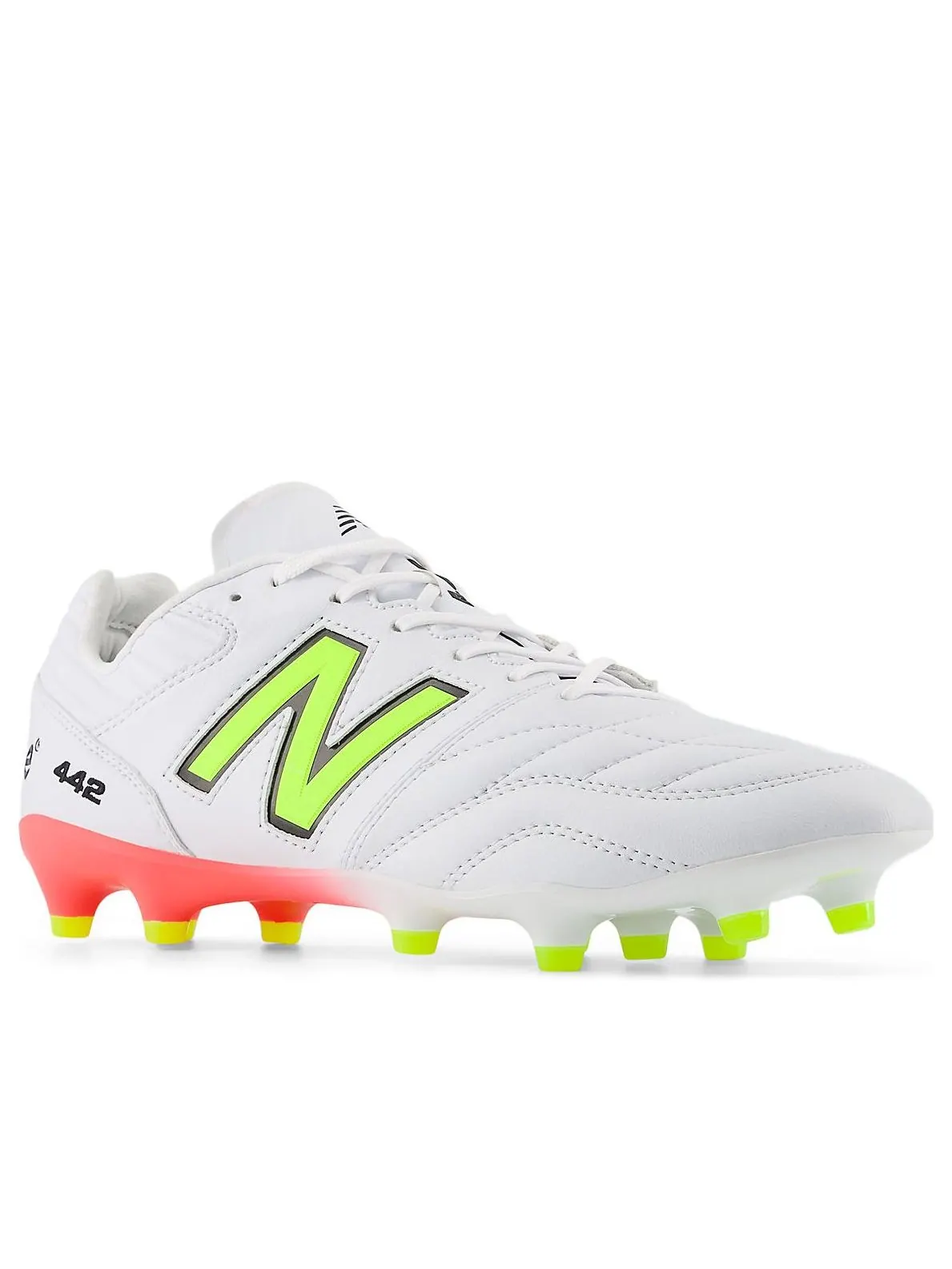 Кроссовки New Balance 442 Pro FG v2 'White Energy Red' — изображение 3 из 5, белый/красный