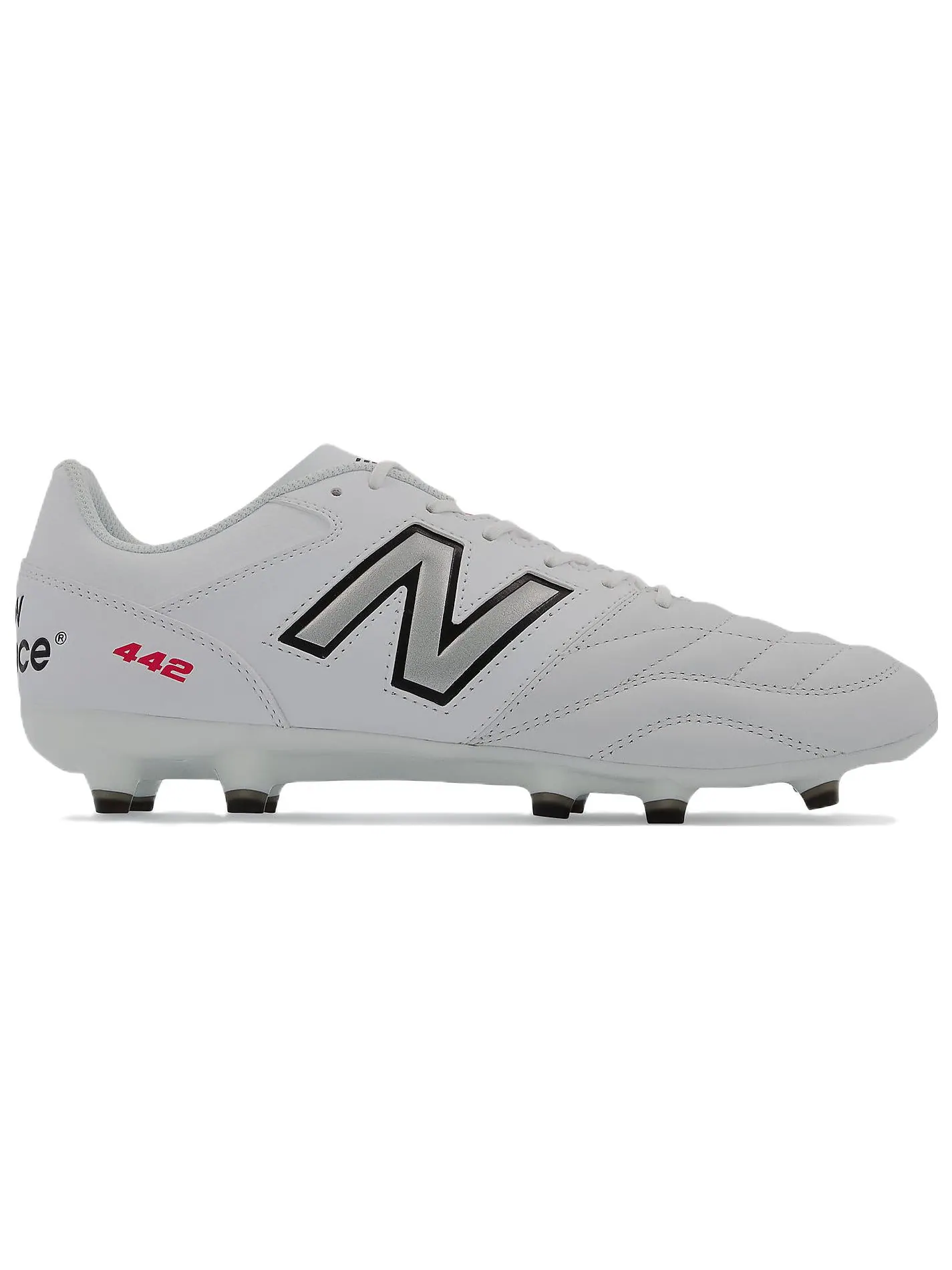 Кроссовки New Balance 442 v2 Team FG 'White Black' — изображение 3 из 6, белый