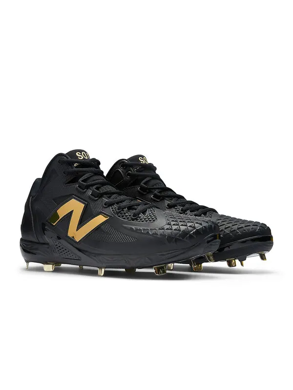 Кроссовки ohtani 1 cleats 'black metallic gold' New Balance — изображение 3 из 4