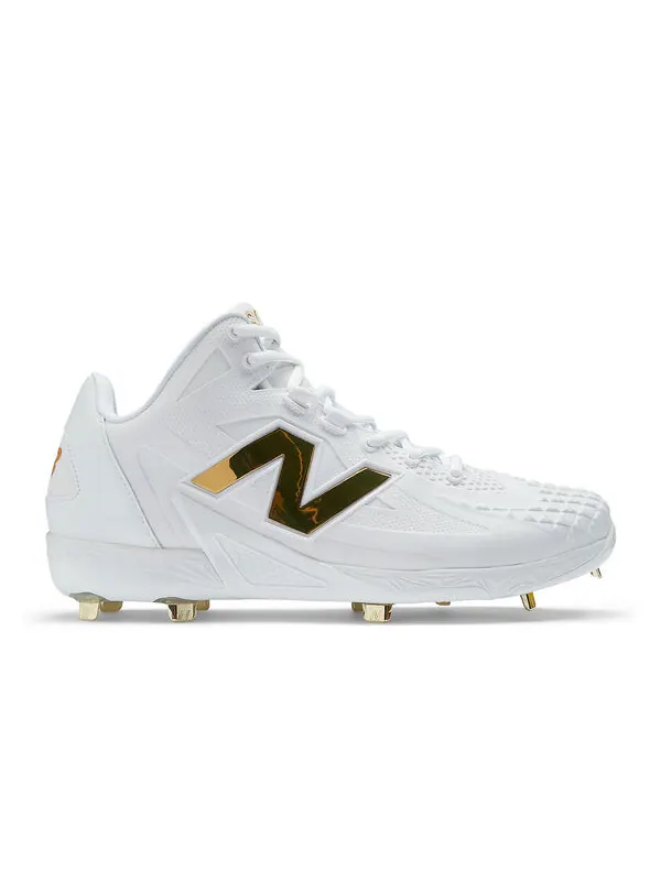 Кроссовки ohtani 1 cleats 'white metallic gold' New Balance — изображение 2 из 4