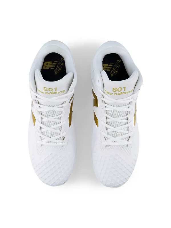 Кроссовки ohtani 1 cleats 'white metallic gold' New Balance — изображение 4 из 4