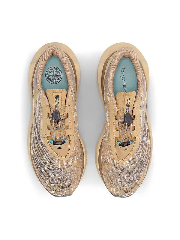 Кроссовки x stone island x tokyo design studio fuelcell c_1 New Balance — изображение 3 из 4, бежевый коричневый серый