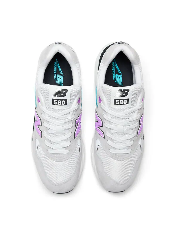 Кроссовки 580 'raincloud cosmic rose' New Balance — изображение 4 из 4, белый/розовый