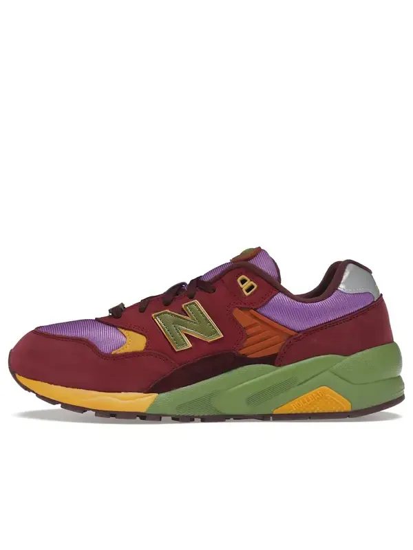 Кроссовки бродячие крысы x 580 New Balance — изображение 1 из 4, винный красный