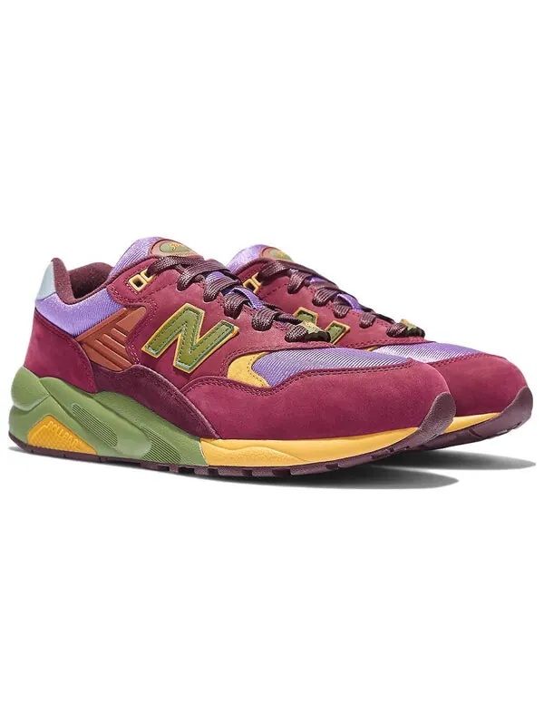Кроссовки бродячие крысы x 580 New Balance — изображение 3 из 4, винный красный