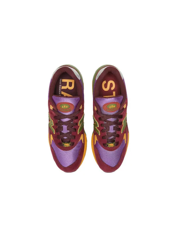 Кроссовки бродячие крысы x 580 New Balance — изображение 4 из 4, винный красный