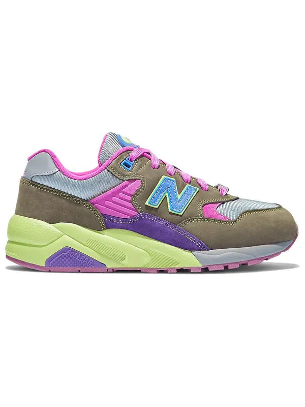 Кроссовки x Stray Rats 580 дань уважения 2007 году New Balance — изображение 2 из 4, розовый/зеленый