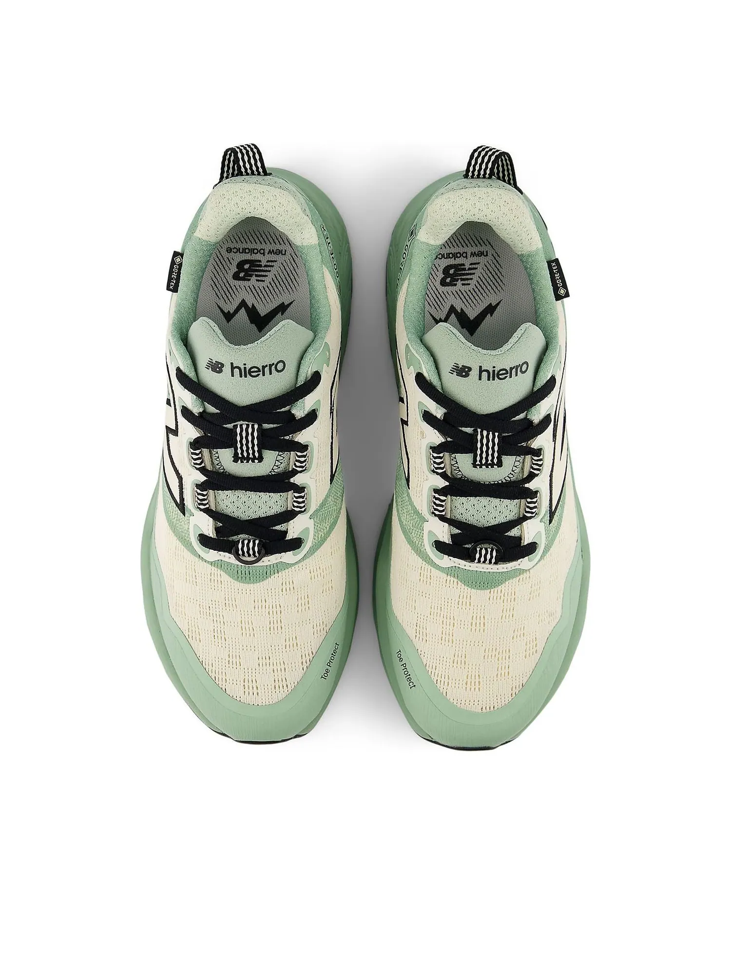Кроссовки New Balance Fresh Foam X Hierro v9 GORE-TEX 'Mosaic Green Permafrost Black' — изображение 3 из 6, зеленый