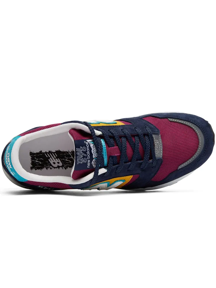 Беговые кроссовки New Balance 575 D-Wide Purple/Yellow — изображение 3 из 3, синий