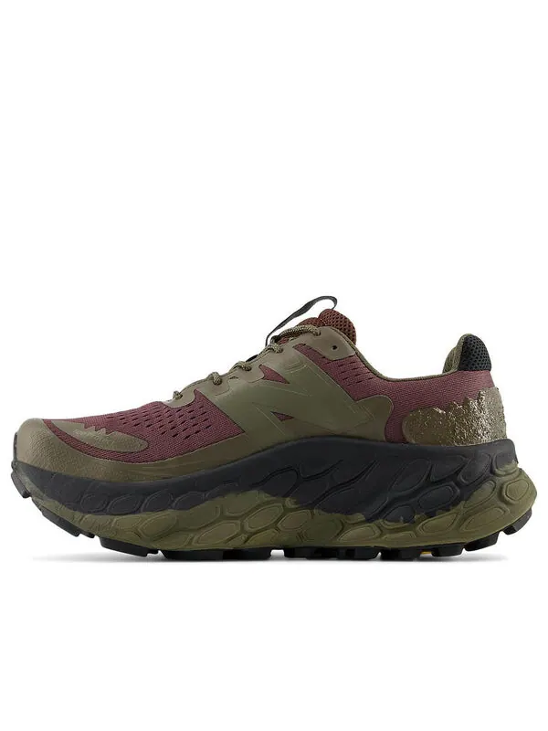Кроссовки fresh foam x more trail v3 New Balance — изображение 1 из 4, зеленый/бордовый/черный