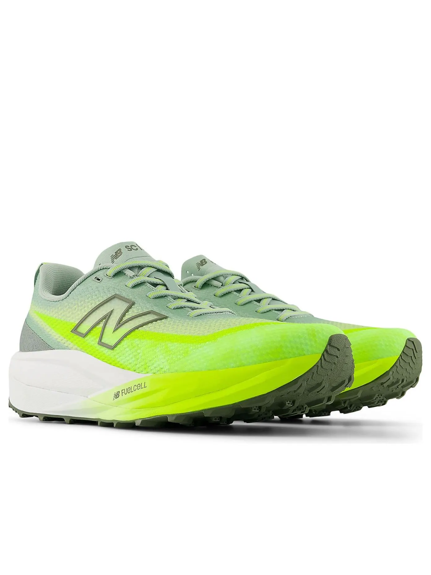 New Balance FuelCell SuperComp Trail v2 'Alkaline Green Dark Olivine' — изображение 4 из 6, зеленый/темный