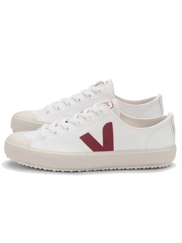 Кроссовки nova canvas 'white marsala' Veja — изображение 2 из 4, белый