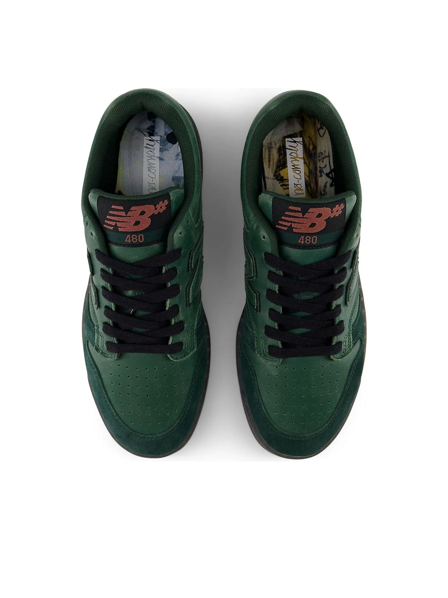 Кроссовки New Balance 480 'Green' — изображение 3 из 6, зеленый