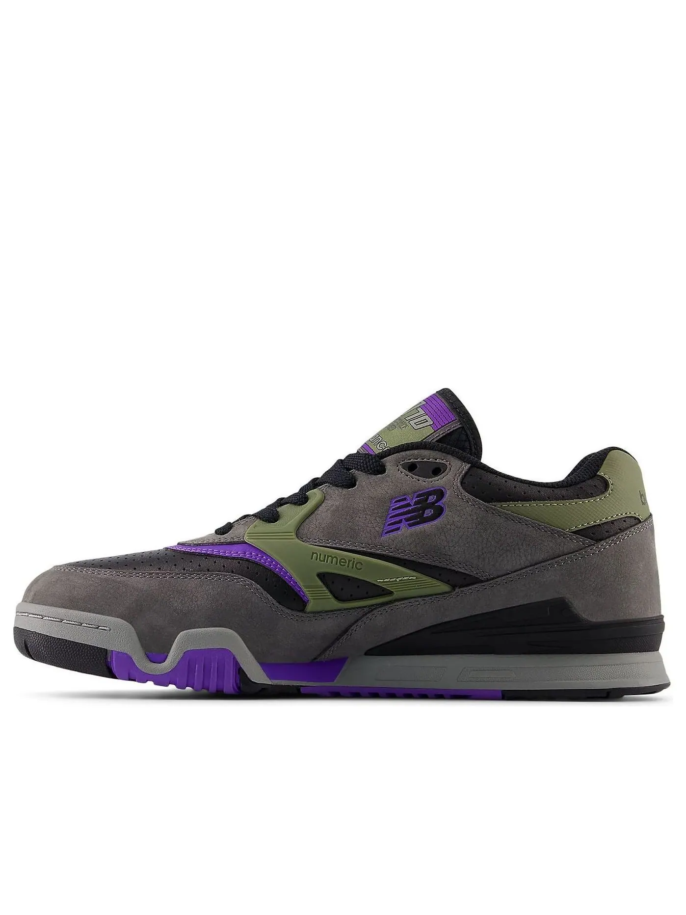 Кроссовки New Balance NB Numeric 770 'Grey Black Purple' — изображение 1 из 6, серый/черный/фиолетовый