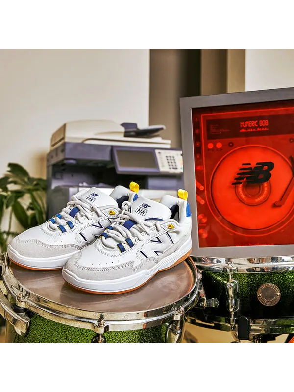 Кроссовки New Balance Numeric Tiago Lemos 808 'White blue' — изображение 3 из 4, белый/синий