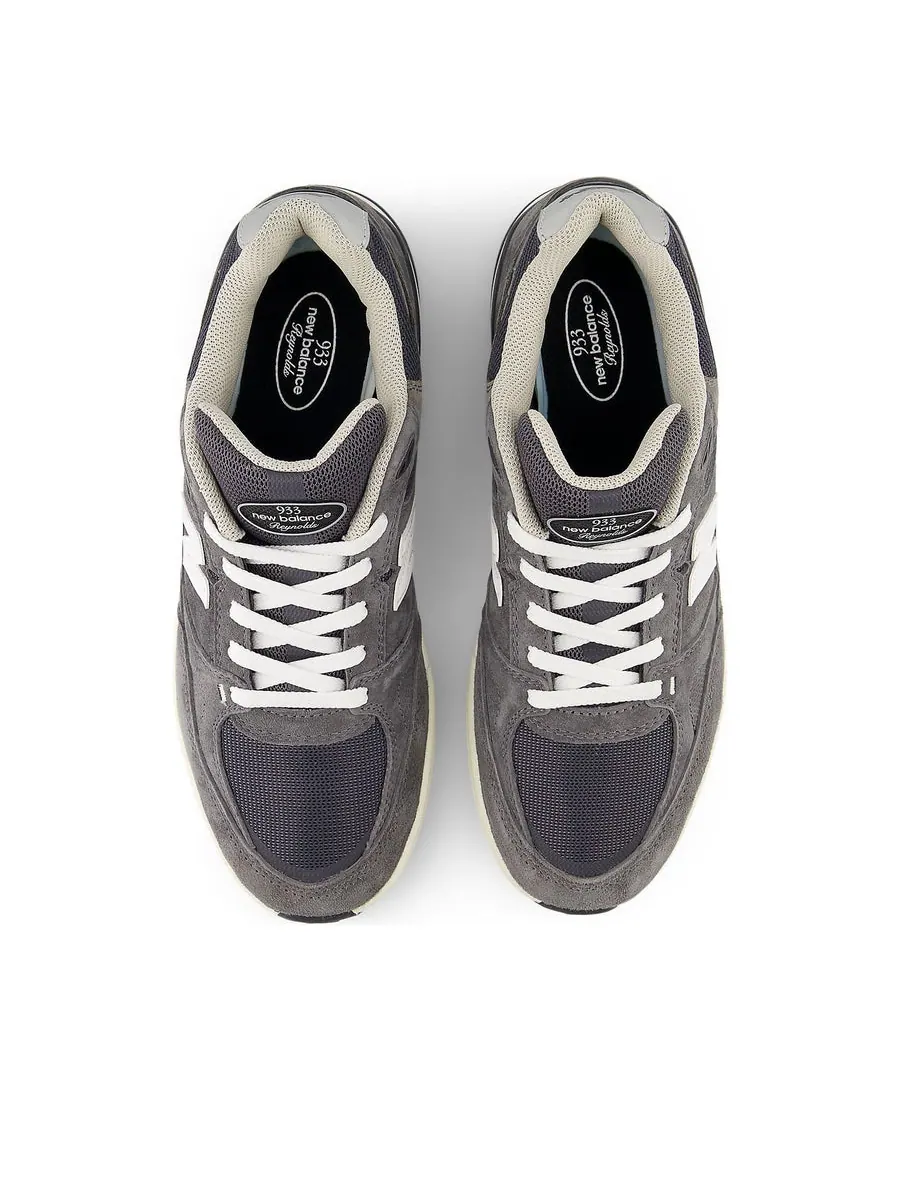Кроссовки New Balance Numeric 933 'Andrew Reynolds Grey' — изображение 4 из 6, серый