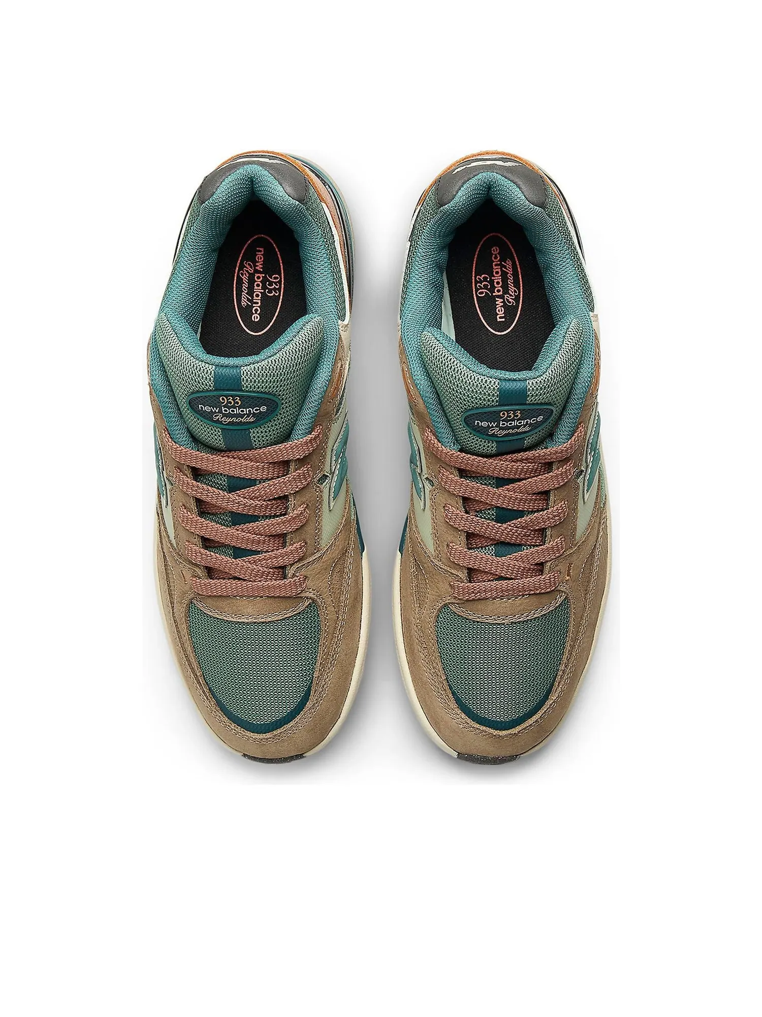 Кроссовки New Balance x Andrew Reynolds 933 'Mushroom New Spruce' — изображение 3 из 6, оливковый зеленый