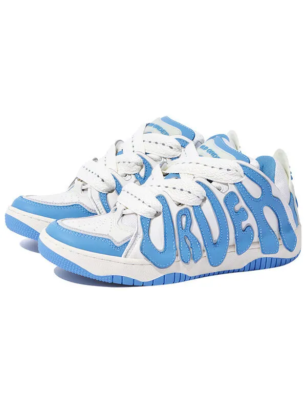Кроссовки skater/001 'light blue' Old Order — изображение 2 из 4, белый/синий