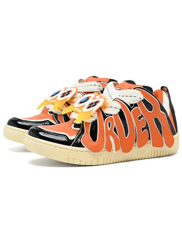 Кроссовки x bipolar skater/001 'orange black' Old Order — изображение 2 из 4, черный/оранжевый