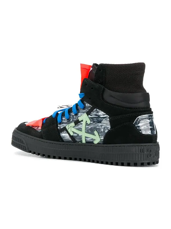 Кроссовки off-court high 'black optical white' Off-White — изображение 3 из 4, черный