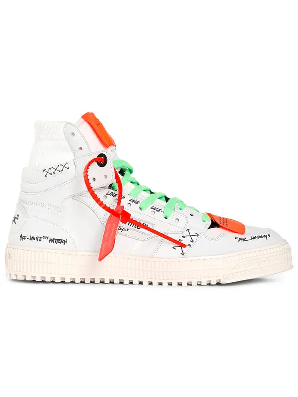 Кроссовки off-court 3.0 high 'graffiti' Off-White — изображение 2 из 4, белый/зеленый