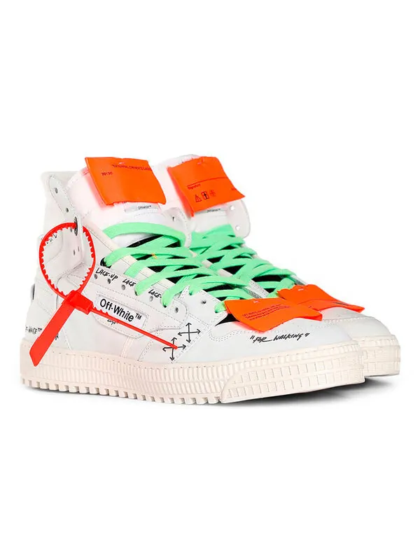 Кроссовки off-court 3.0 high 'graffiti' Off-White — изображение 4 из 4, белый/зеленый