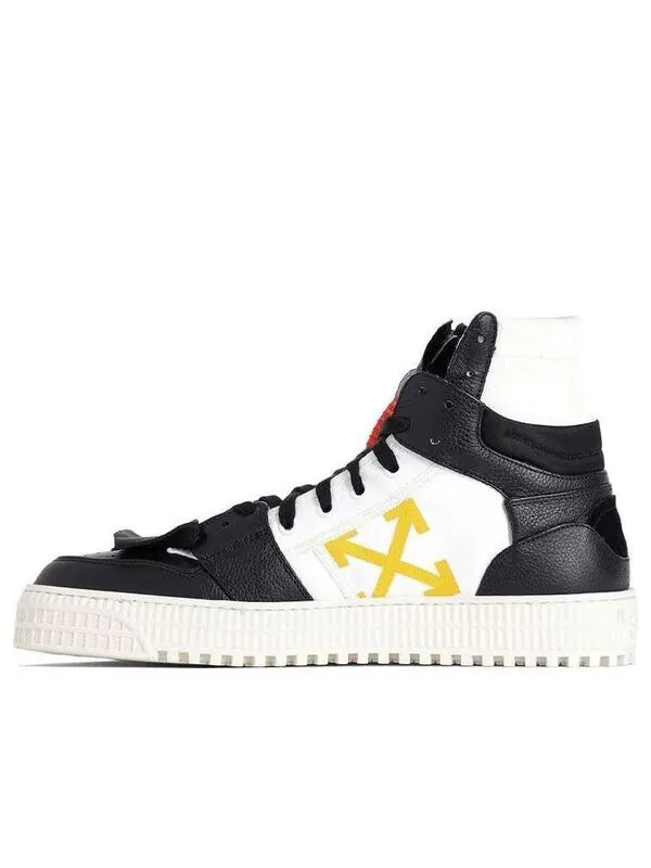 Кроссовки off-court high-top skate shoe black/yellow Off-White — изображение 1 из 4, белый
