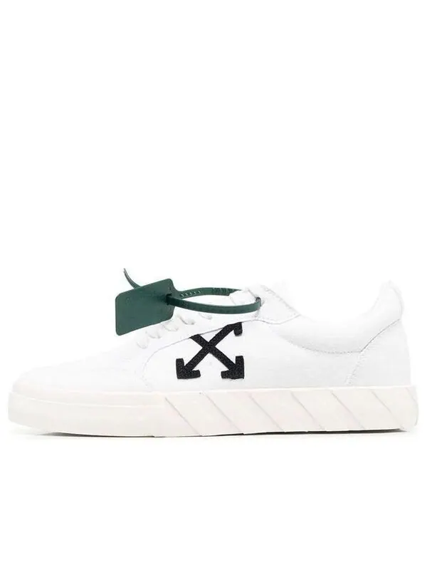 Кроссовки vulcanized low canvas 'white black orange' Off-White — изображение 1 из 4, белый/черный/оранжевый