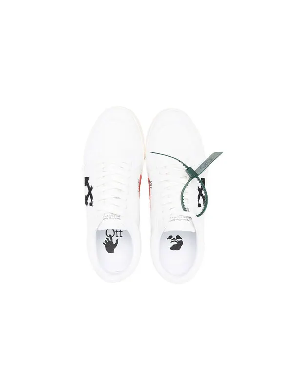 Кроссовки vulcanized low canvas 'white black orange' Off-White — изображение 3 из 4, белый/черный/оранжевый