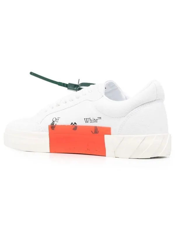 Кроссовки vulcanized low canvas 'white black orange' Off-White — изображение 4 из 4, белый/черный/оранжевый