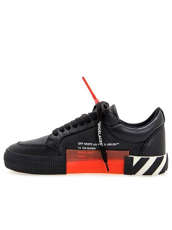 Кроссовки vulcanized low 'black white' Off-White — изображение 1 из 4, черный