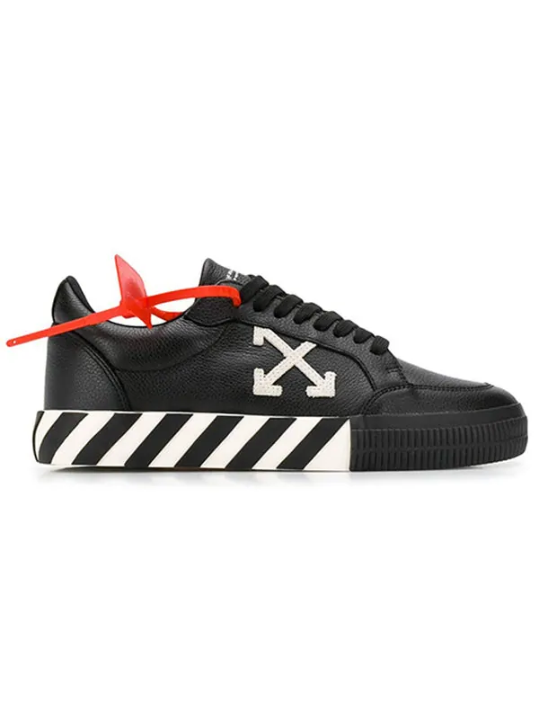 Кроссовки vulcanized low 'black white' Off-White — изображение 2 из 4, черный
