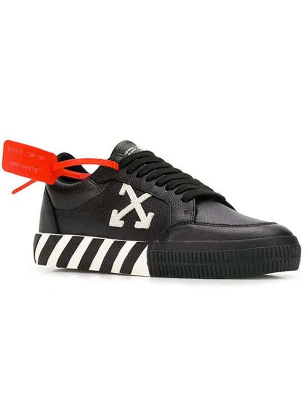 Кроссовки vulcanized low 'black white' Off-White — изображение 3 из 4, черный