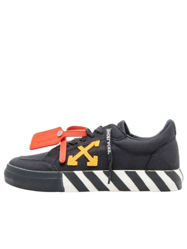 Кроссовки vulcanized low canvas 'black orange white' Off-White — изображение 1 из 3, черный/оранжевый/белый