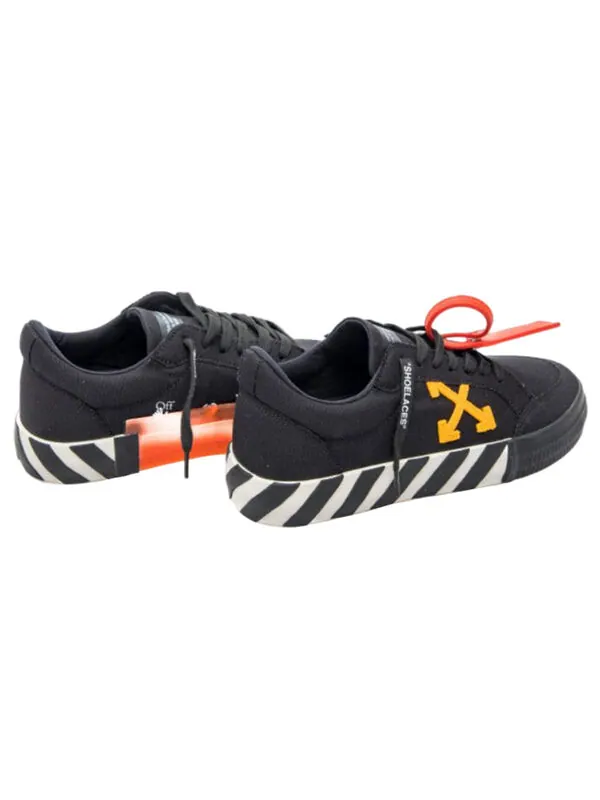 Кроссовки vulcanized low canvas 'black orange white' Off-White — изображение 3 из 3, черный/оранжевый/белый