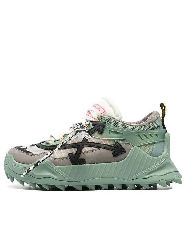 Кроссовки odsy-1000 wear-resistant running shoes black/green Off-White — изображение 1 из 4, черный/зеленый
