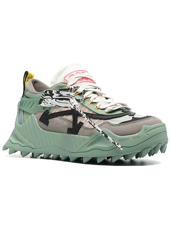 Кроссовки odsy-1000 wear-resistant running shoes black/green Off-White — изображение 3 из 4, черный/зеленый