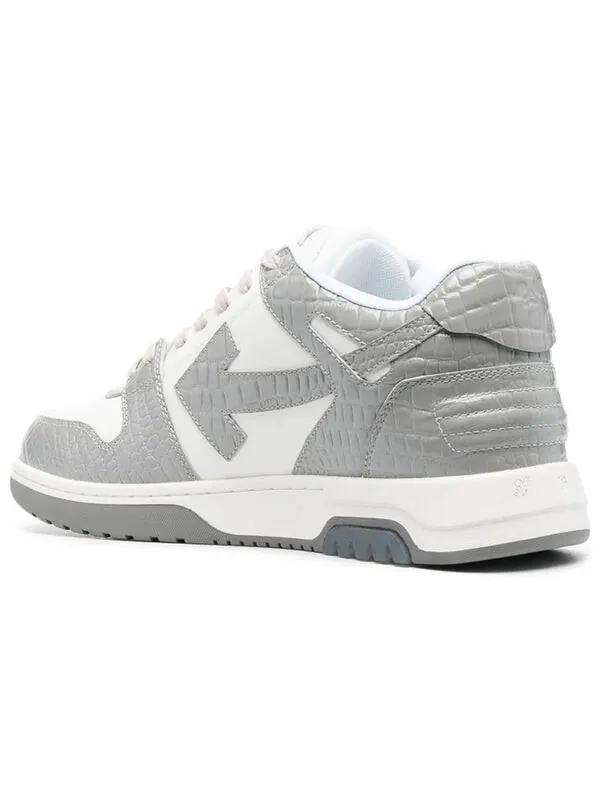 Кроссовки out of office croco print sneaker 'grey white' Off-White — изображение 3 из 4, серый/белый