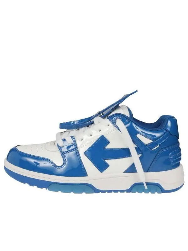 Кроссовки out of office low-top patent sneaker 'blue white' Off-White — изображение 1 из 4, синий/белый