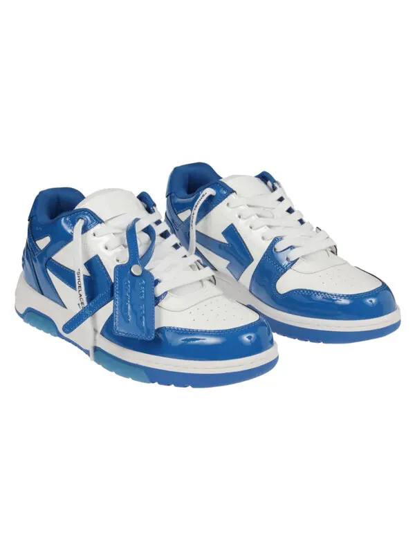 Кроссовки out of office low-top patent sneaker 'blue white' Off-White — изображение 3 из 4, синий/белый
