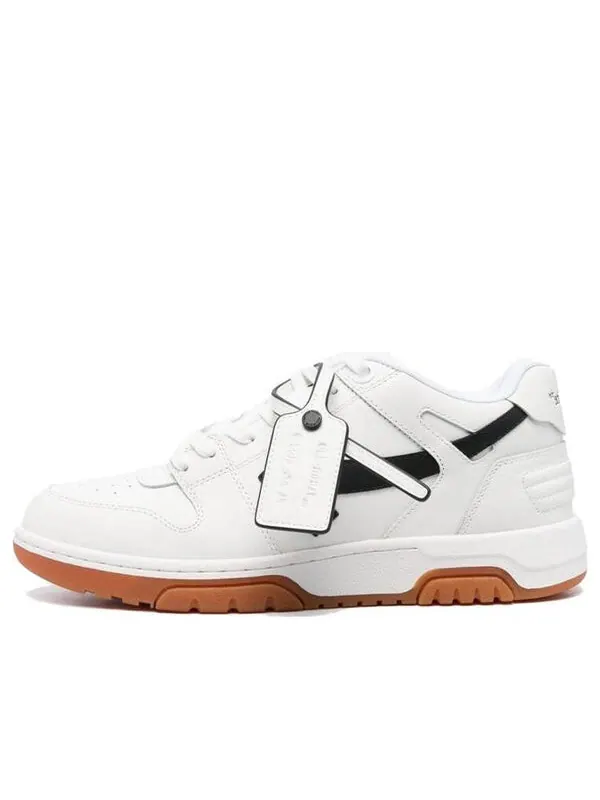 Кроссовки out of office low leather sneaker 'white black' Off-White — изображение 1 из 3, белый/черный