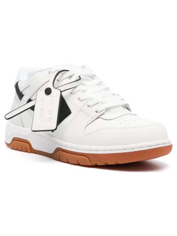 Кроссовки out of office low leather sneaker 'white black' Off-White — изображение 3 из 3, белый/черный