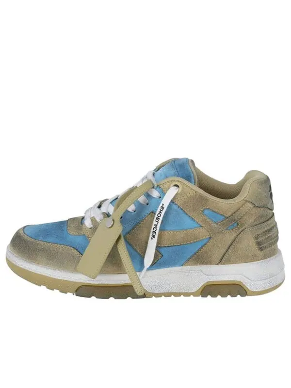 Кроссовки out of office low-top sneakers 'blue olive green' Off-White — изображение 1 из 2, синий/оливковый зеленый