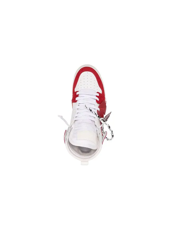 Кроссовки vulcanized high-top 'red white' Off-White — изображение 4 из 4, красный/белый
