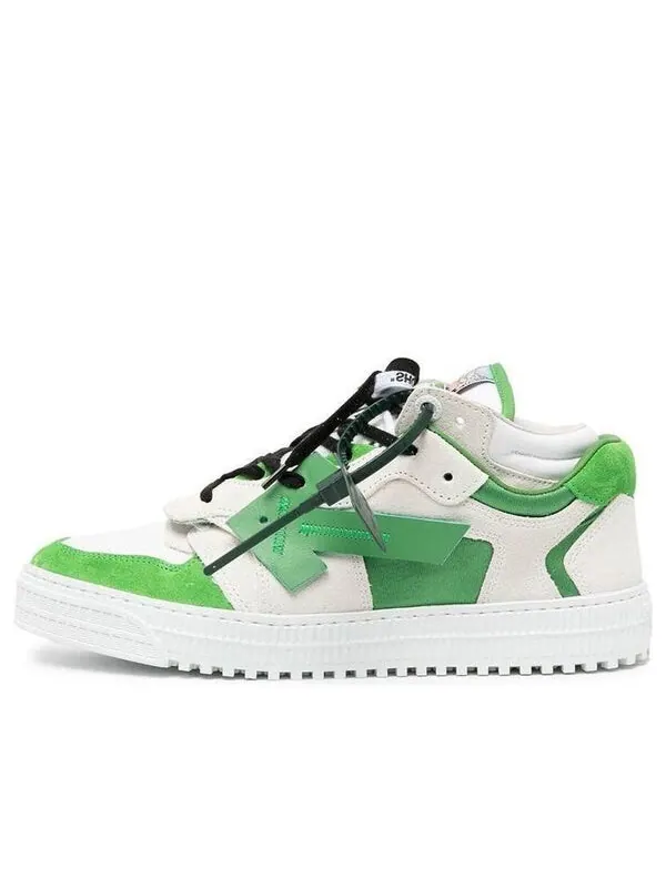 Кроссовки out of office low-top sneakers 'green white black' Off-White — изображение 1 из 4, зеленый/белый/черный