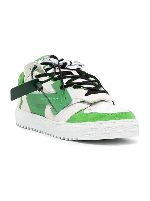 Кроссовки out of office low-top sneakers 'green white black' Off-White — изображение 2 из 4, зеленый/белый/черный