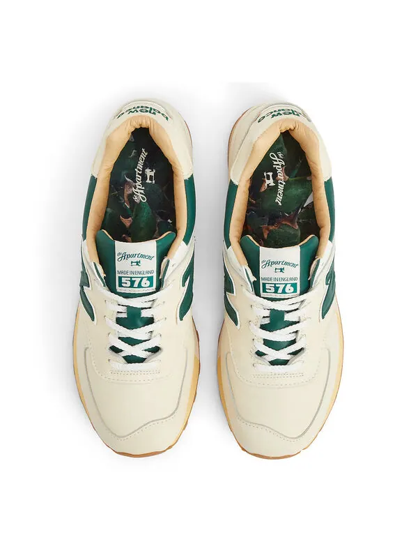 Кроссовки 576 сделано в англии x квартира New Balance — изображение 4 из 4, белый